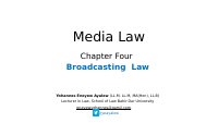 Media Law Broadcasting law.pptx